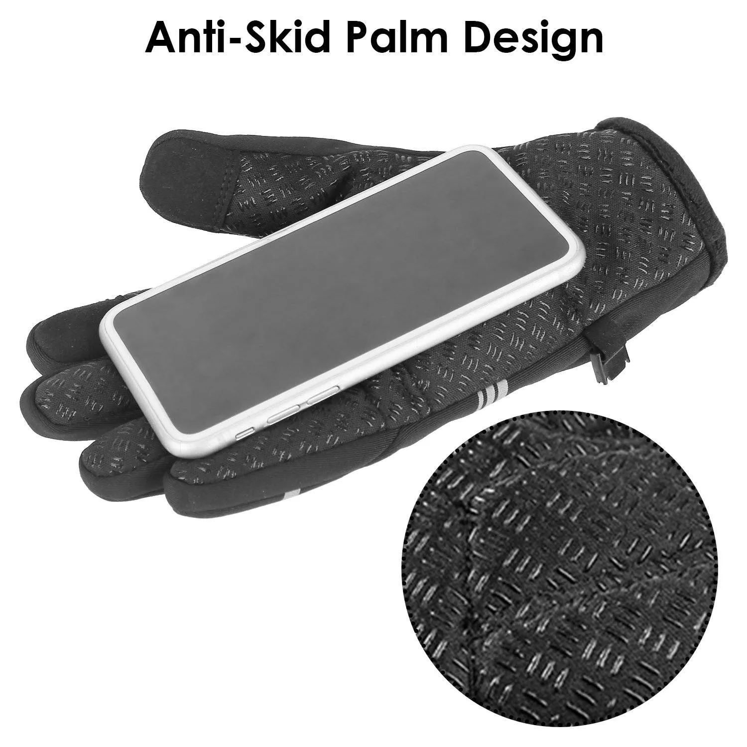 1-Pair: Winter Touchscreen Thermal Gloves