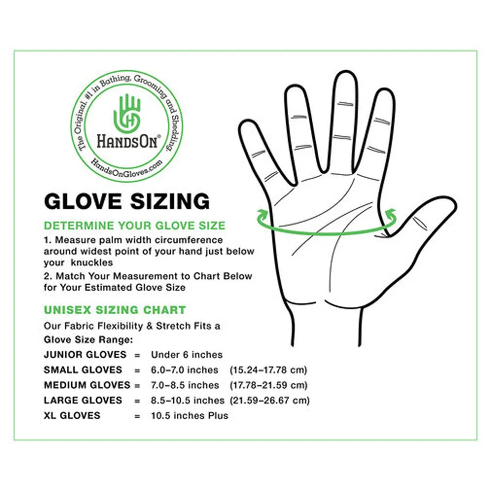 16758-3 HandsOn Shedding, Bathing and Grooming Gloves Black