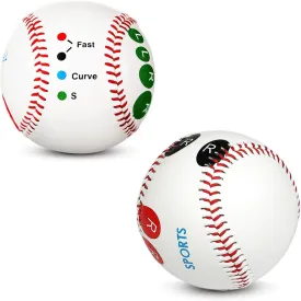 2 PCS Pitching Trainer,Training Baseball Pitching Grip Trainers,Finger Placement Markers Baseball Training Equipment for Teenagers Beginners to Learn Multiple Baseball Grips.-Soft/Hard