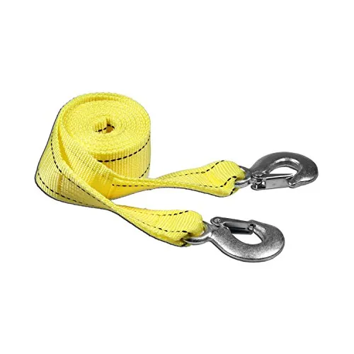AA Products Heavy Duty Tow Strap Ropes with 2 Safety J Hooks (TS)