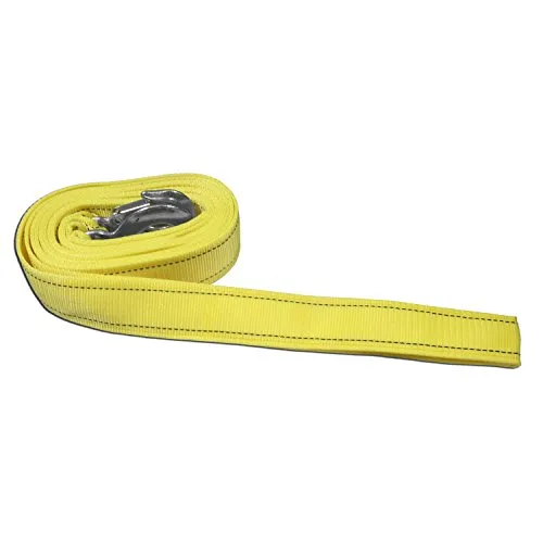 AA Products Heavy Duty Tow Strap Ropes with 2 Safety J Hooks (TS)