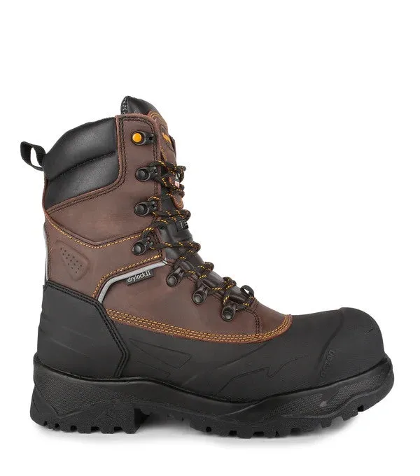 Acton Innova 8'' Insulated Waterproof Safety Boots 600g Thinsulate  -50°F / -45°C- Brown