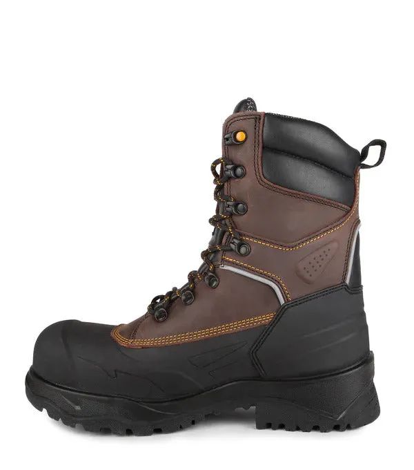 Acton Innova 8'' Insulated Waterproof Safety Boots 600g Thinsulate  -50°F / -45°C- Brown