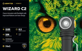 ARMYTEK WIZARD C2 MAGNET USB (WARM LIGHT)