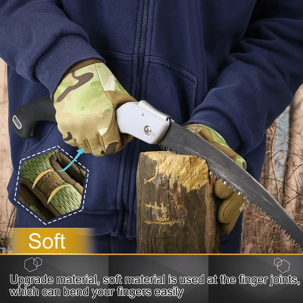 Assault Men's and Women's Warm Gloves / Anti-slip Thermal Army Combat Full Finger Tactical Gloves