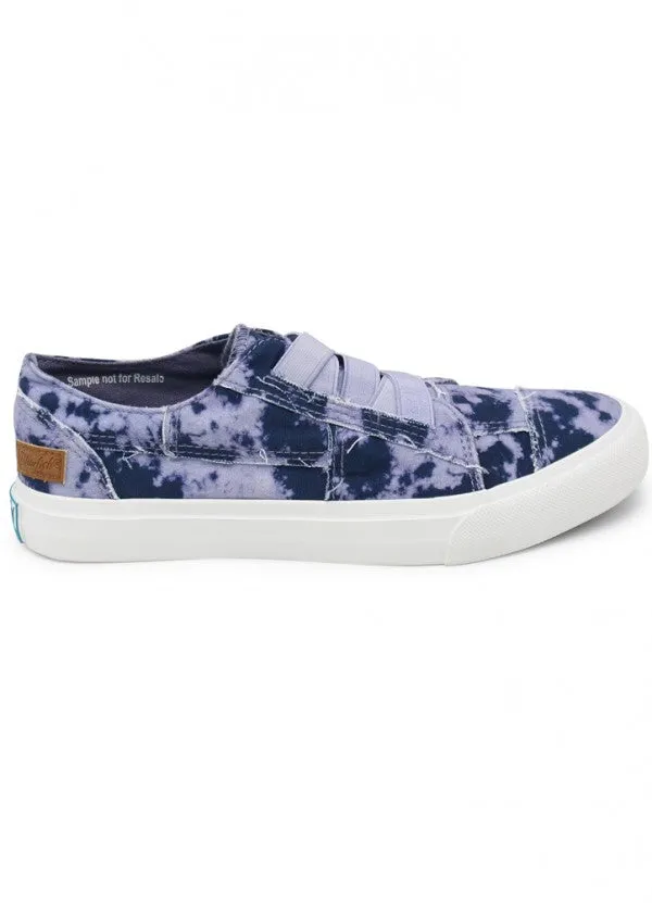 Blowfish Malibu Marley Purple Sky Tie Dye Slip On Rounded Toe Fashion Sneaker