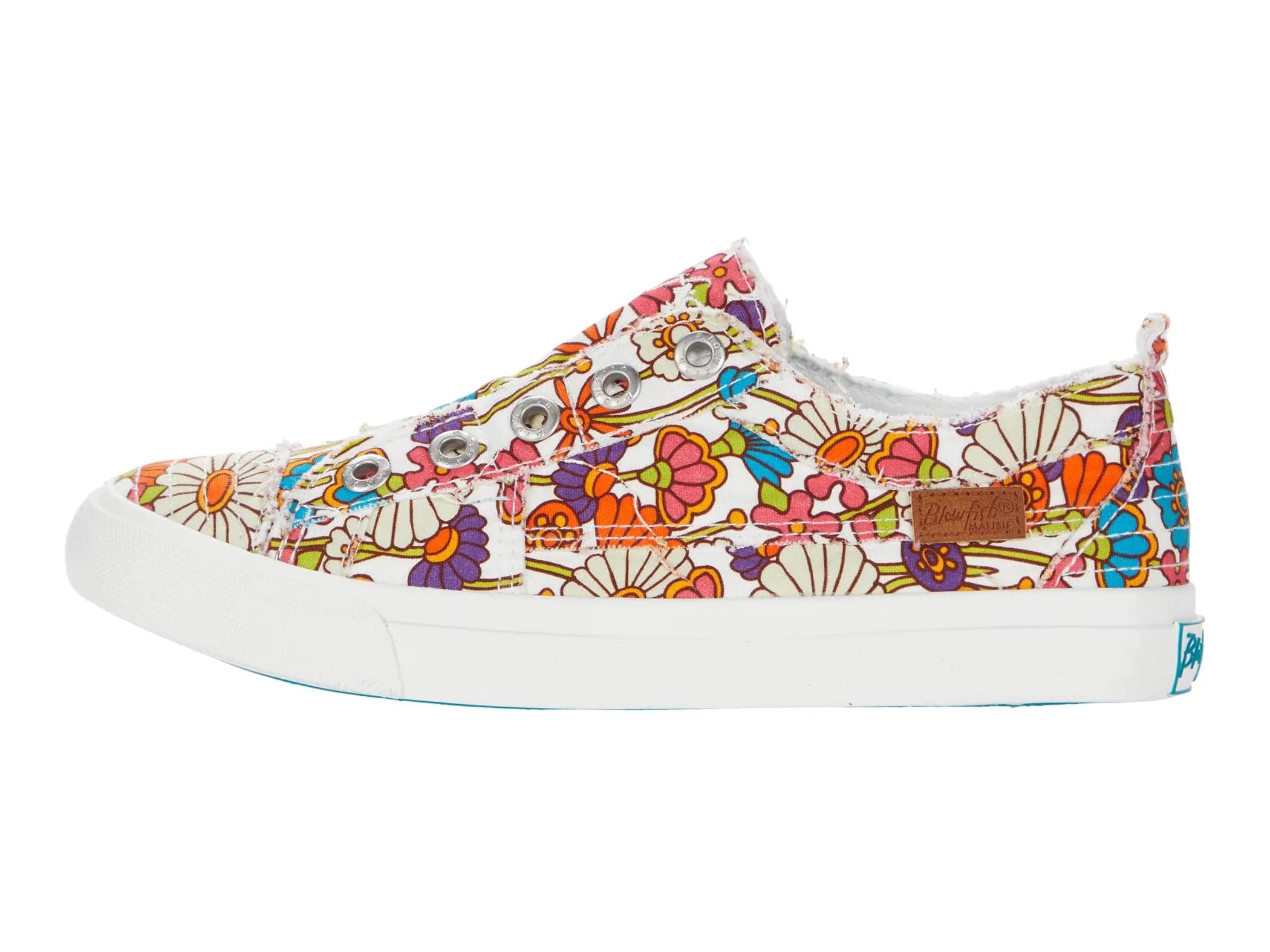 Blowfish Malibu Women's Play Slip On Comfort Fashion Sneaker Off Whit Get Happy (10, Off Whit Get Happy)