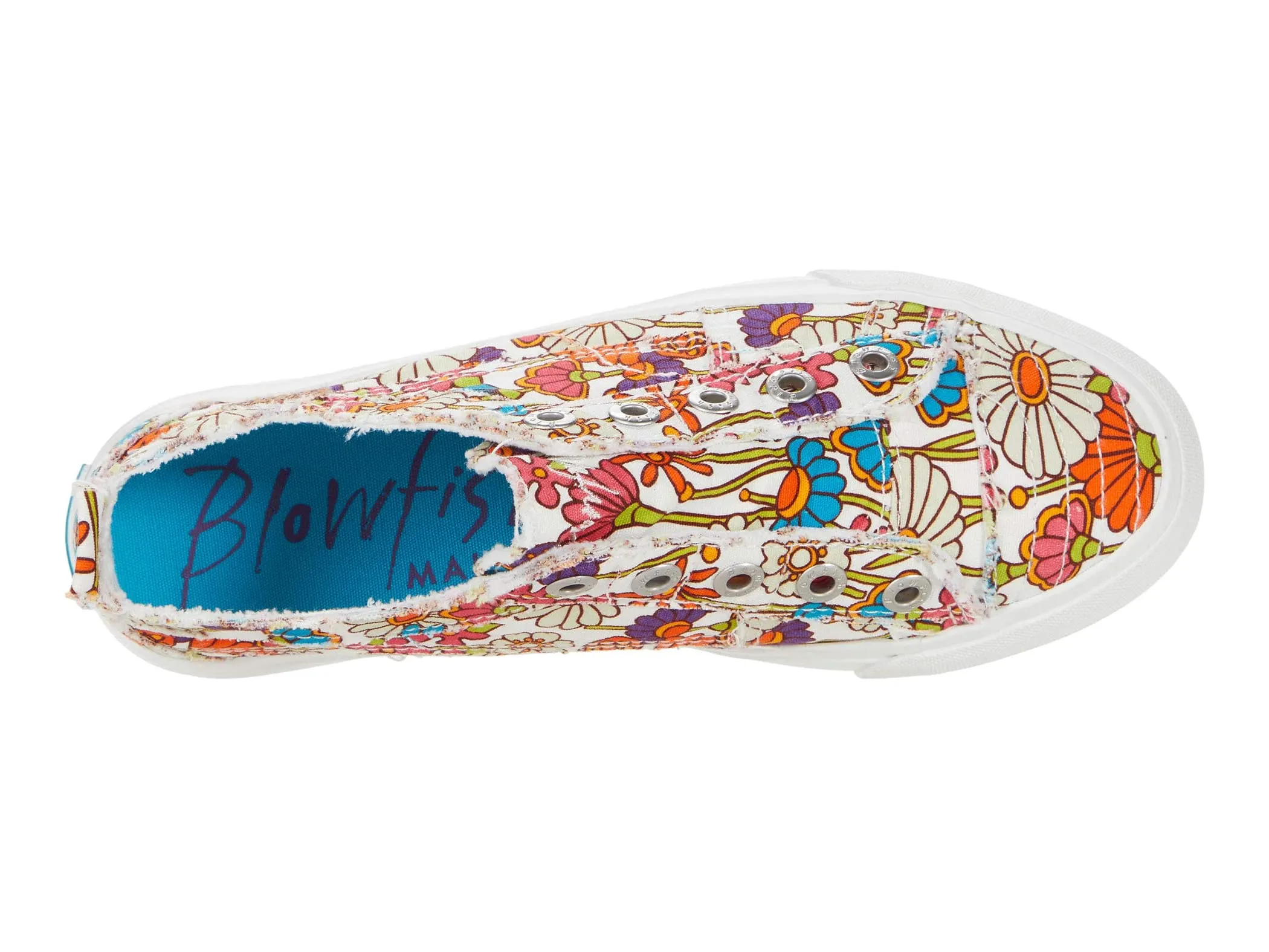 Blowfish Malibu Women's Play Slip On Comfort Fashion Sneaker Off Whit Get Happy (10, Off Whit Get Happy)