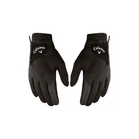 Callaway Golf Thermal Grip, Cold Weather Golf Gloves, Large, Cadet, Black,1 Pair (Left and Right)