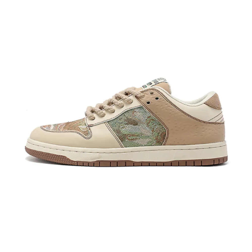 Classic Renaissance-Printed Casual Sneakers