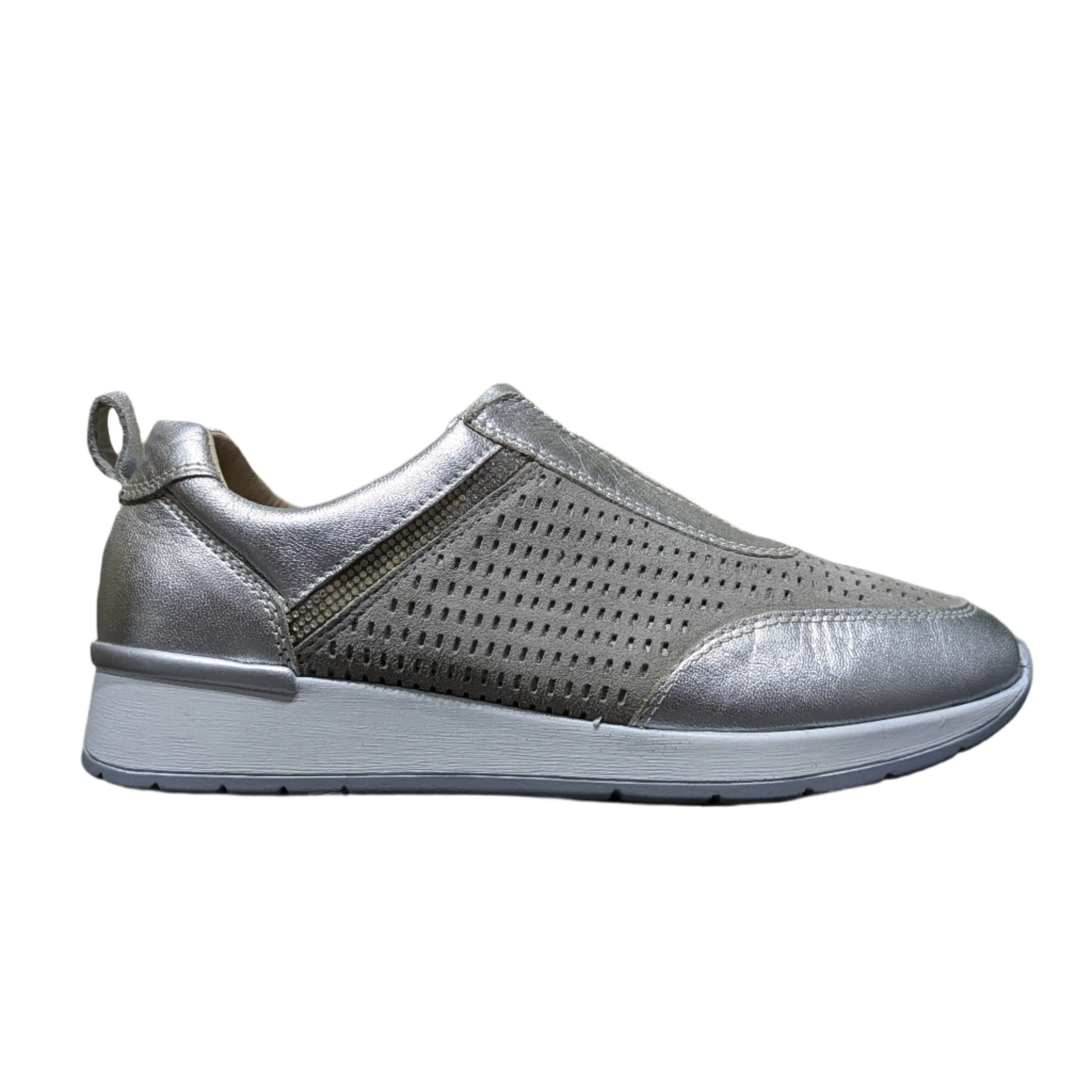 Comfort Bliss Women's Slip-On Sneakers - Silver Size UK 5 / EU 38 / US 7