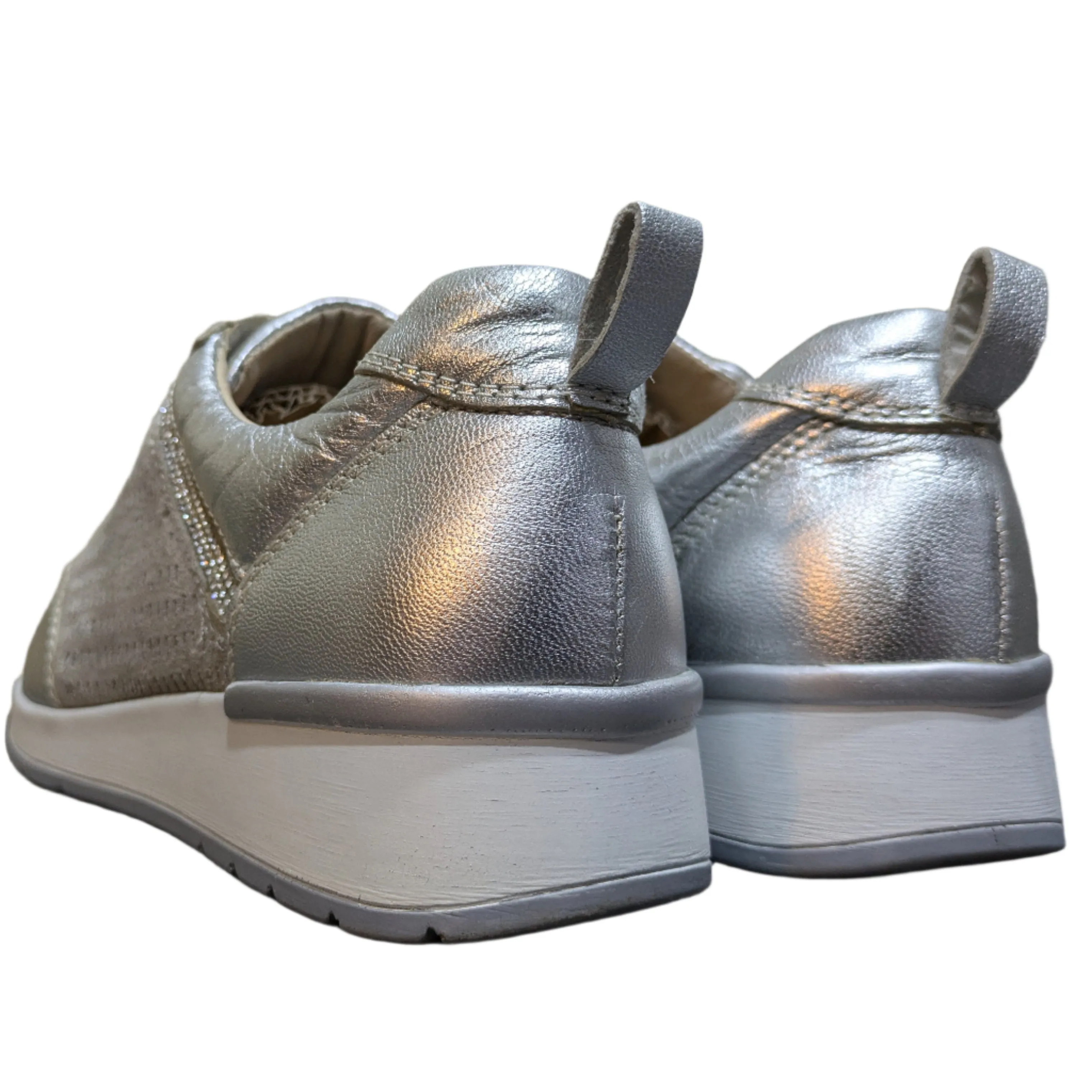 Comfort Bliss Women's Slip-On Sneakers - Silver Size UK 5 / EU 38 / US 7