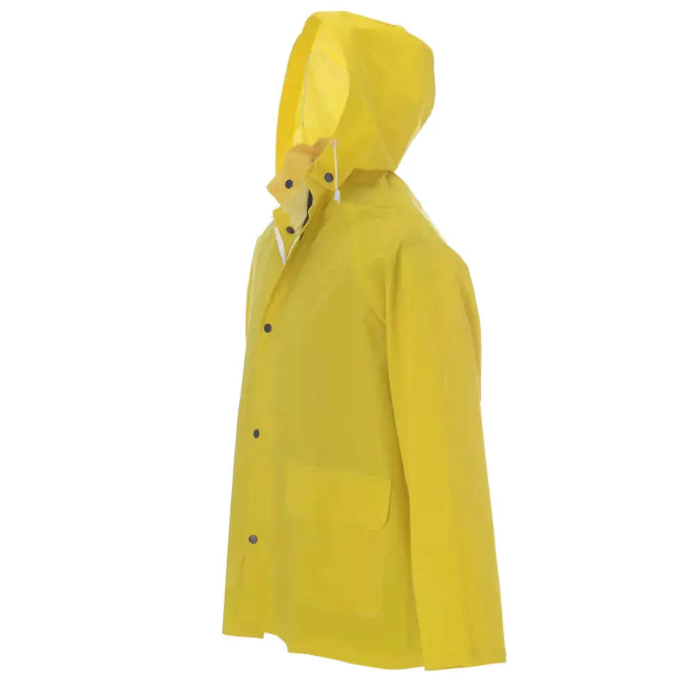 Cordova StormFront Yellow .35 mm PVC/Polyester 2-Piece Rain Jacket Detachable Hood - RJ352Y