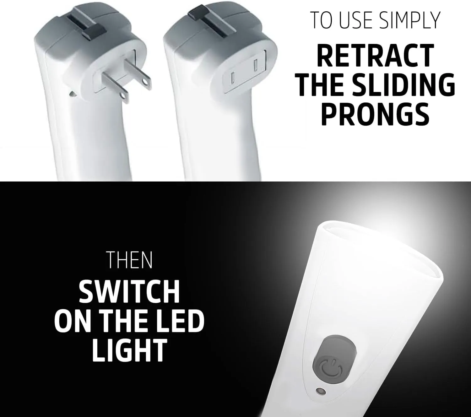 Energizer Weatheready Rechargeable Compact Handheld Light, Plug-In Rechargeable LED Light, Automatic Turn-On Emergency Flashlight, Built-In Rechargeable Battery Included, 3 Count