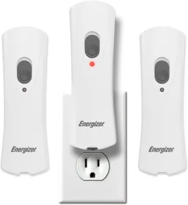 Energizer Weatheready Rechargeable Compact Handheld Light, Plug-In Rechargeable LED Light, Automatic Turn-On Emergency Flashlight, Built-In Rechargeable Battery Included, 3 Count