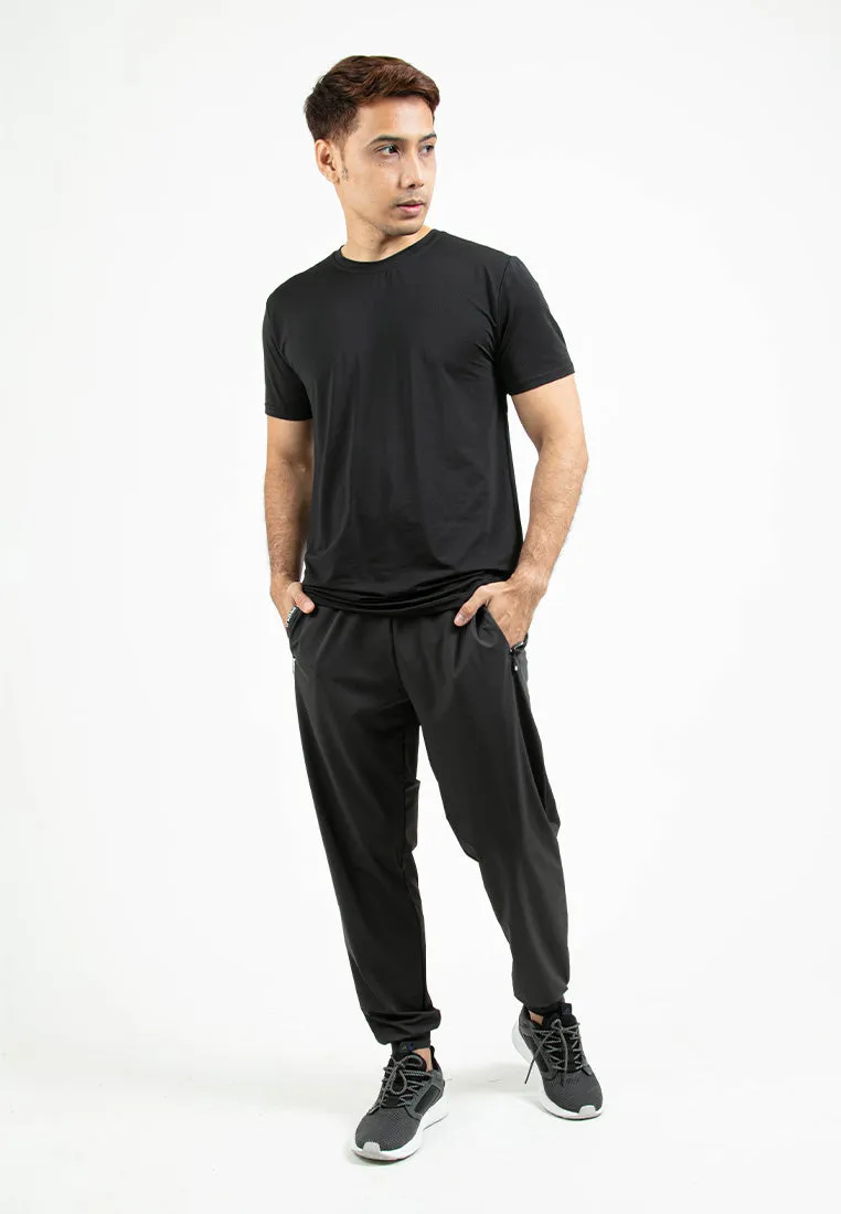 Forest Ice Silk High Stretchable Dri Fit Tracksuit Men Jogger Quick Dry Track Pants | Seluar Lelaki - 10766