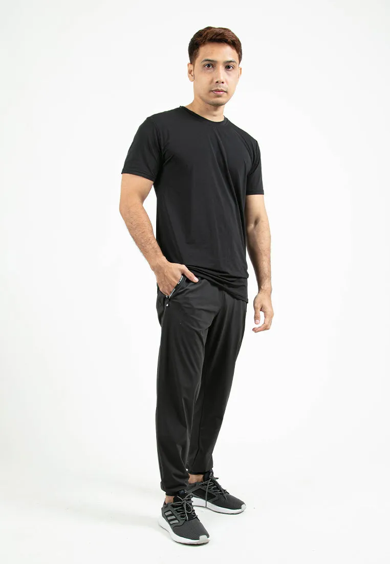 Forest Ice Silk High Stretchable Dri Fit Tracksuit Men Jogger Quick Dry Track Pants | Seluar Lelaki - 10766