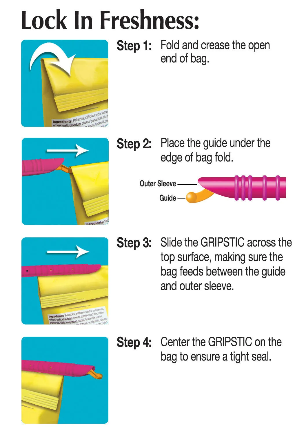 GRIPSTIC® Bag Sealer 12-Pack Small Set