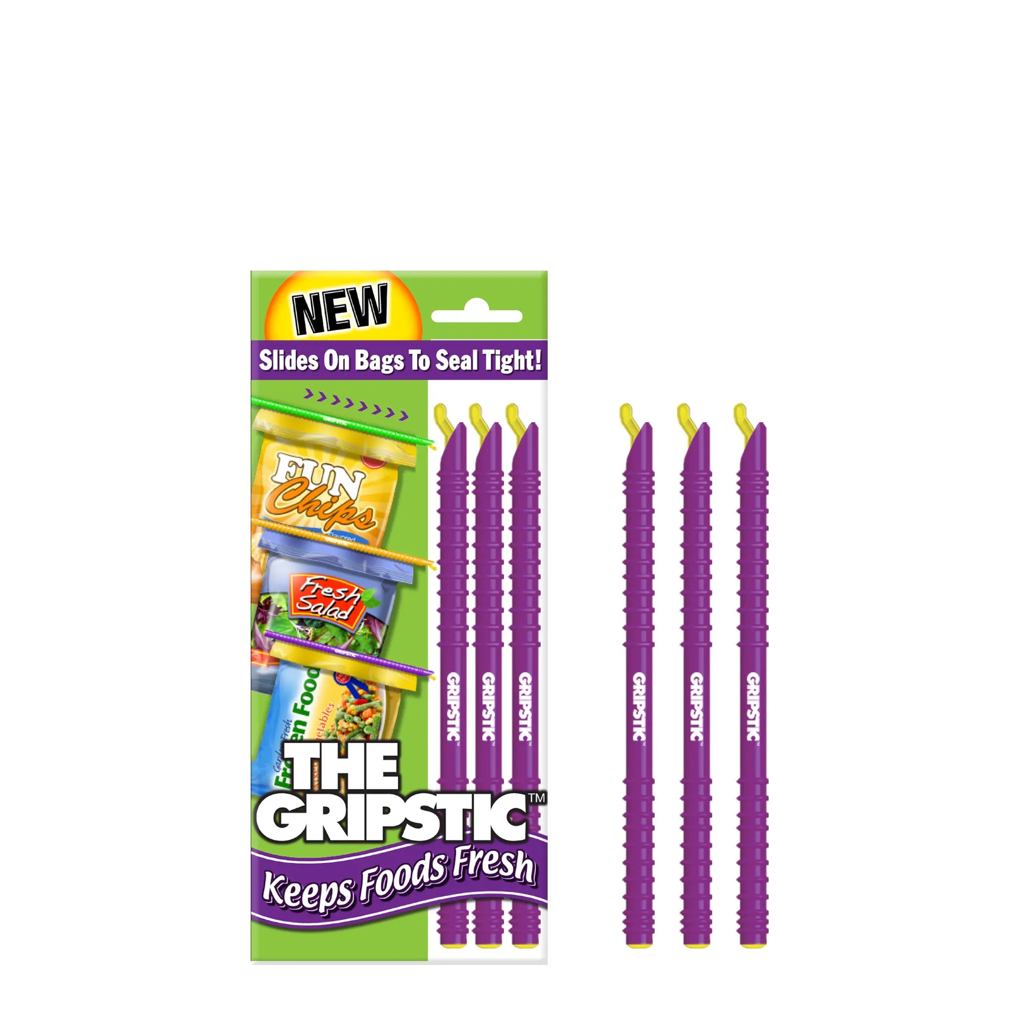GRIPSTIC® Bag Sealer 3-Pack Purple Set