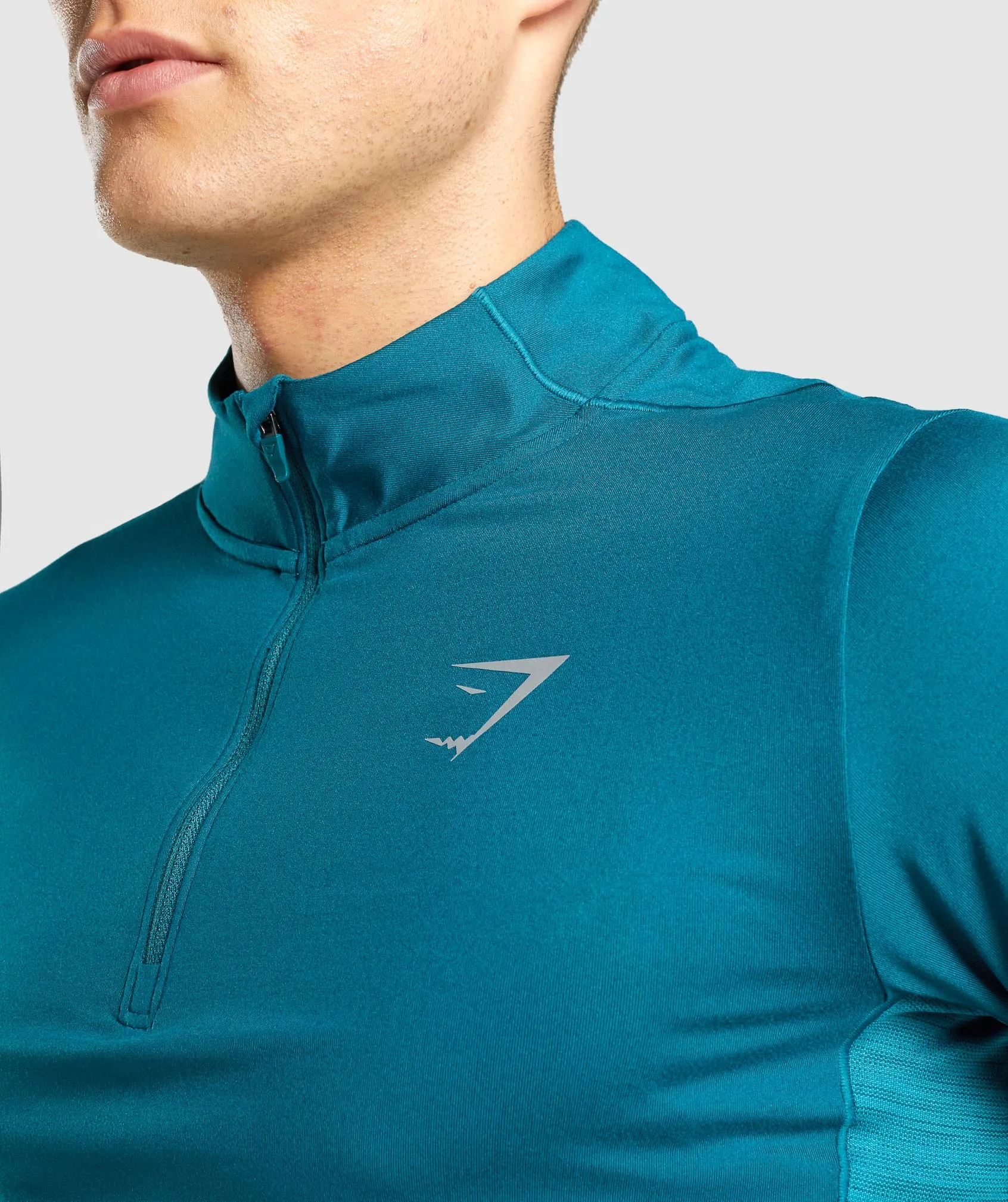 Gymshark Speed 1/4 Zip Pullover - Teal
