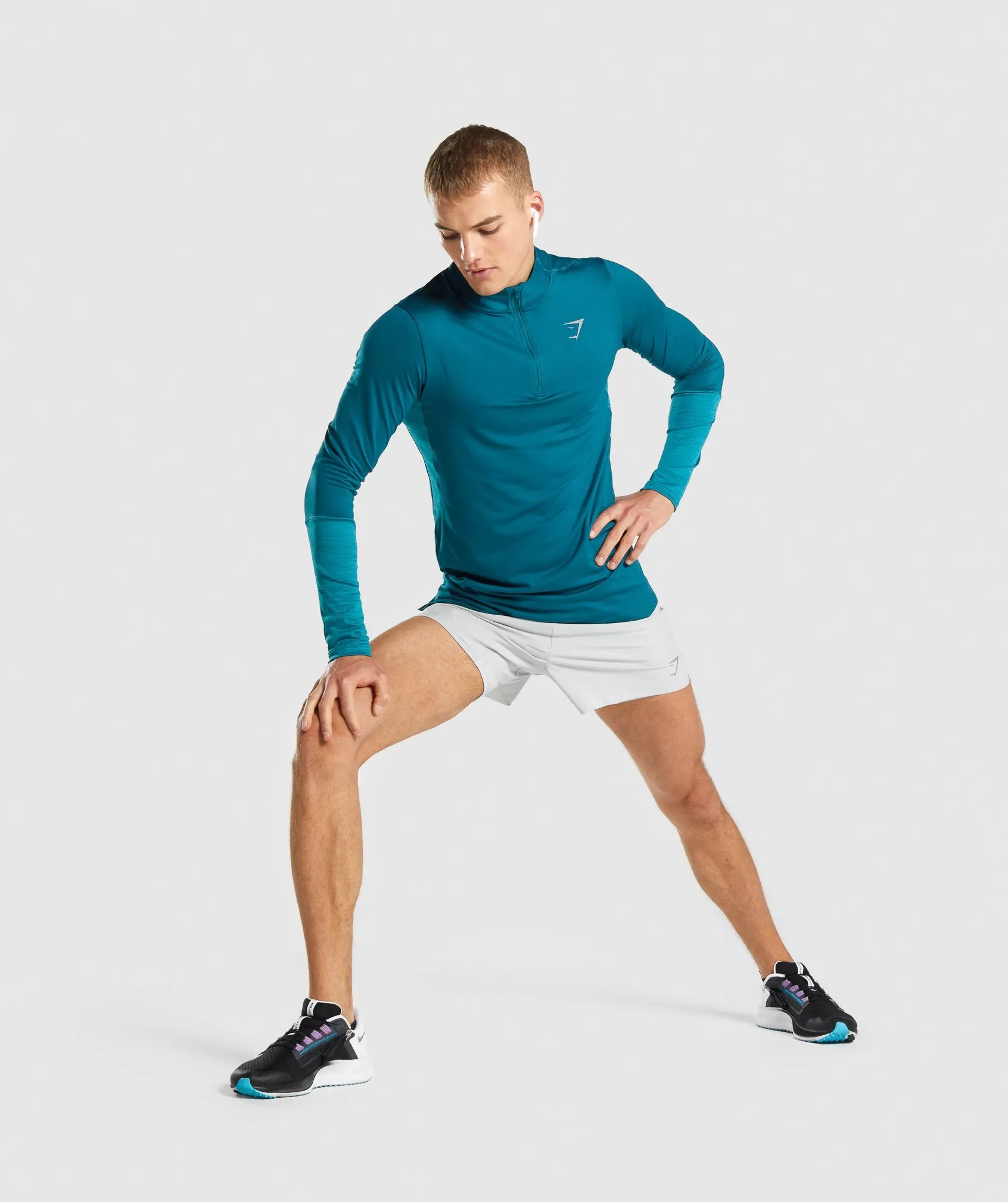 Gymshark Speed 1/4 Zip Pullover - Teal