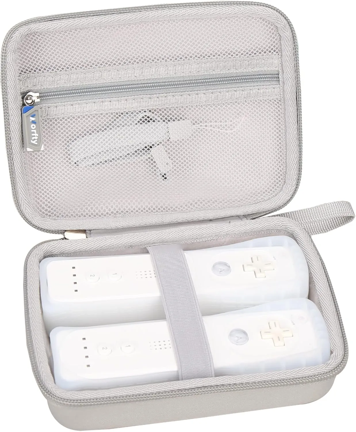Hard Travel Case for Wii, Gear Bag Protective Carry Case for 2 Controllers, Hard Travel Protective Cover Carrying Storage for Wii Accessories