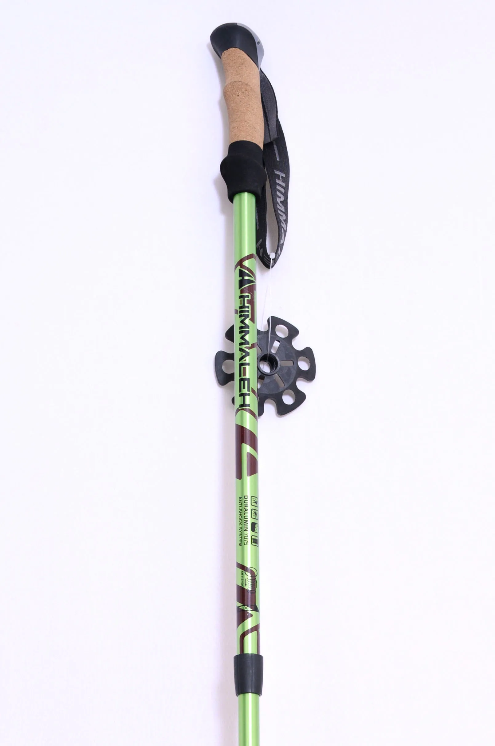 JAG 3 Section 7075 Grade Duralumin Shock Absorbing Hiking Pole | Spring Mechanism | Trekking Pole | Hiking Pole | Cork Handle