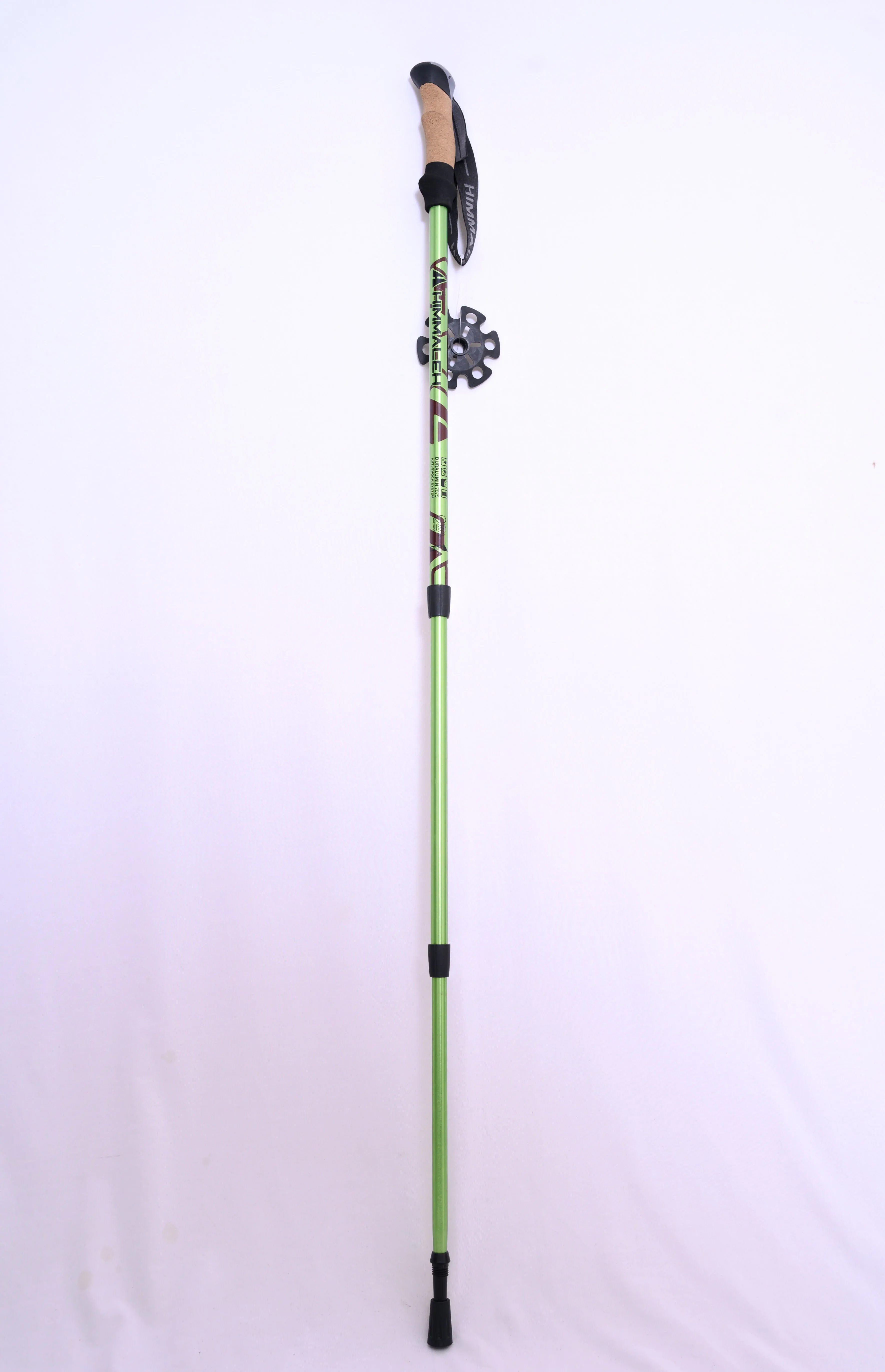 JAG 3 Section 7075 Grade Duralumin Shock Absorbing Hiking Pole | Spring Mechanism | Trekking Pole | Hiking Pole | Cork Handle