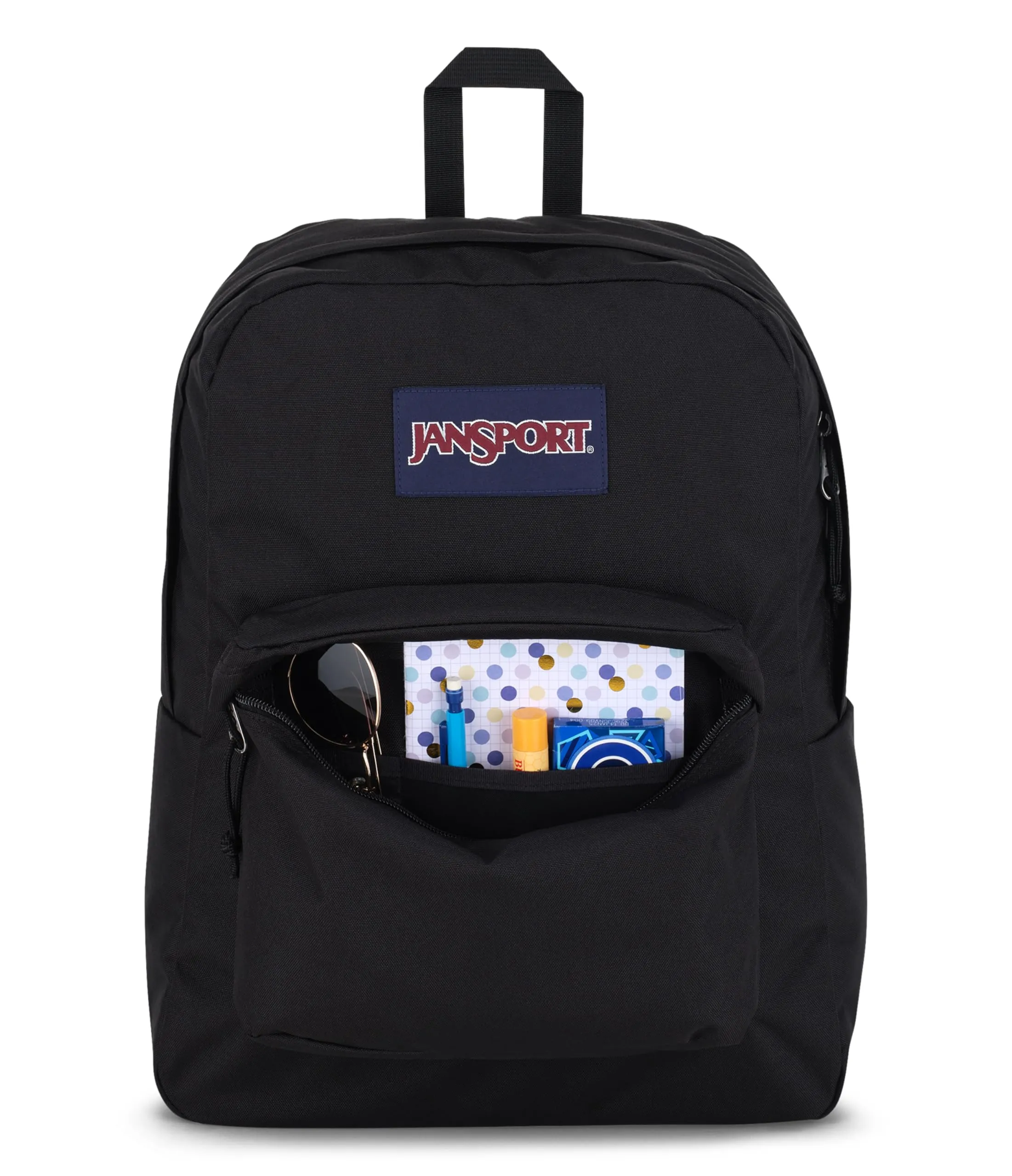 JanSport SuperBreak One Backpacks - Durable, Lightweight Bookbag with 1 Main Compartment, Front Utility Pocket with Built-in Organizer - Premium Backpack, Black