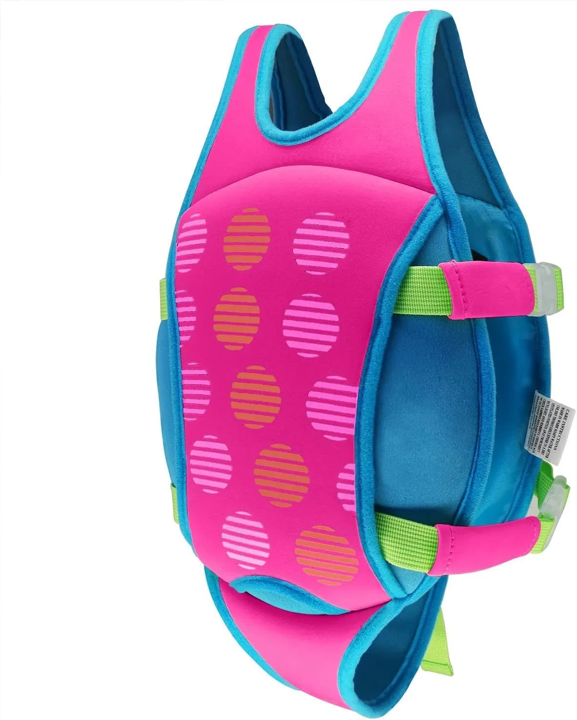 Kids Swim Vest, Toddler Swim Vest with Adjustable Strap, Child Swimming Vest for Learn to Swim Age 4-7 Years (Red, M)