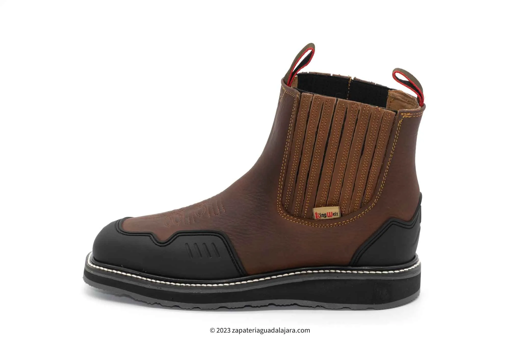 KW3977 6" STEEL TOE BROWN FLOTER LEATHER WORK BOOT