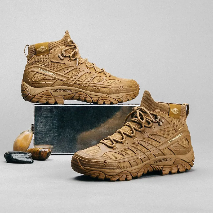 Merrell Tactical Moab Men's Velocity Tactical Mid Waterproof Boot Coyote