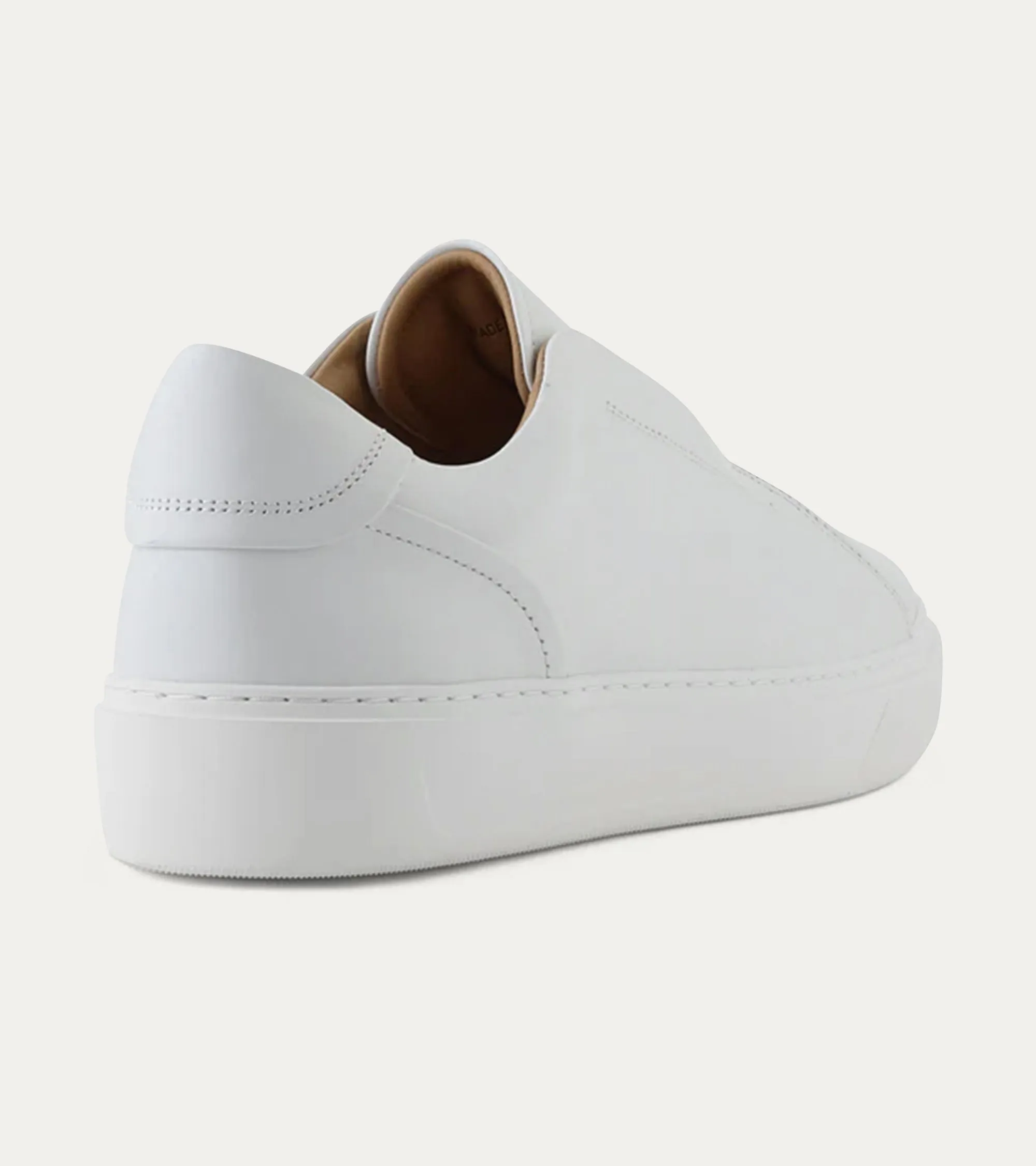 Misto Slip-On Sneaker In White Leather