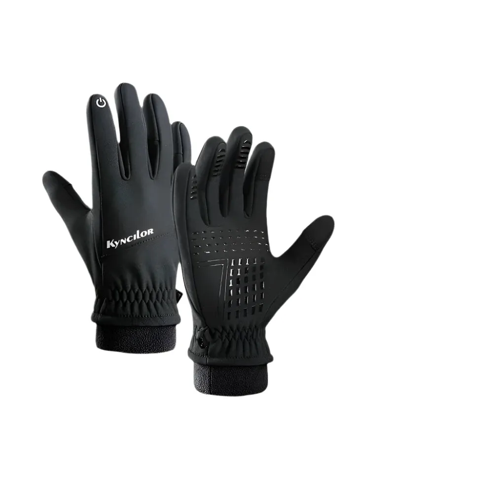Motorcycle Gloves Full Finger Men's Gloves Thermal Warm Cycling Gloves Outdoor Bicycle Ski Gloves For Camping Hiking