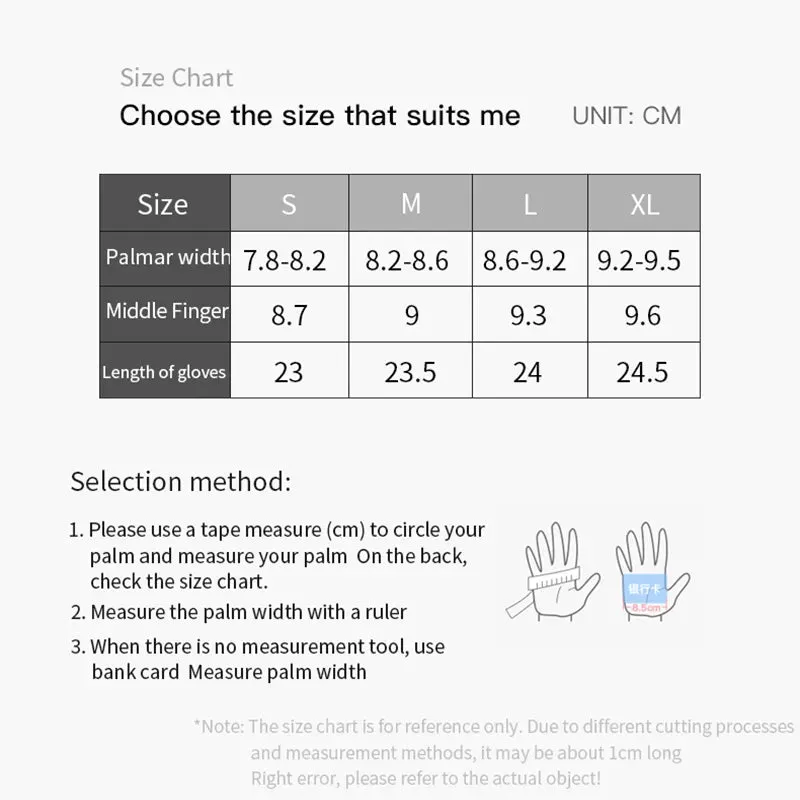 Motorcycle Gloves Full Finger Men's Gloves Thermal Warm Cycling Gloves Outdoor Bicycle Ski Gloves For Camping Hiking