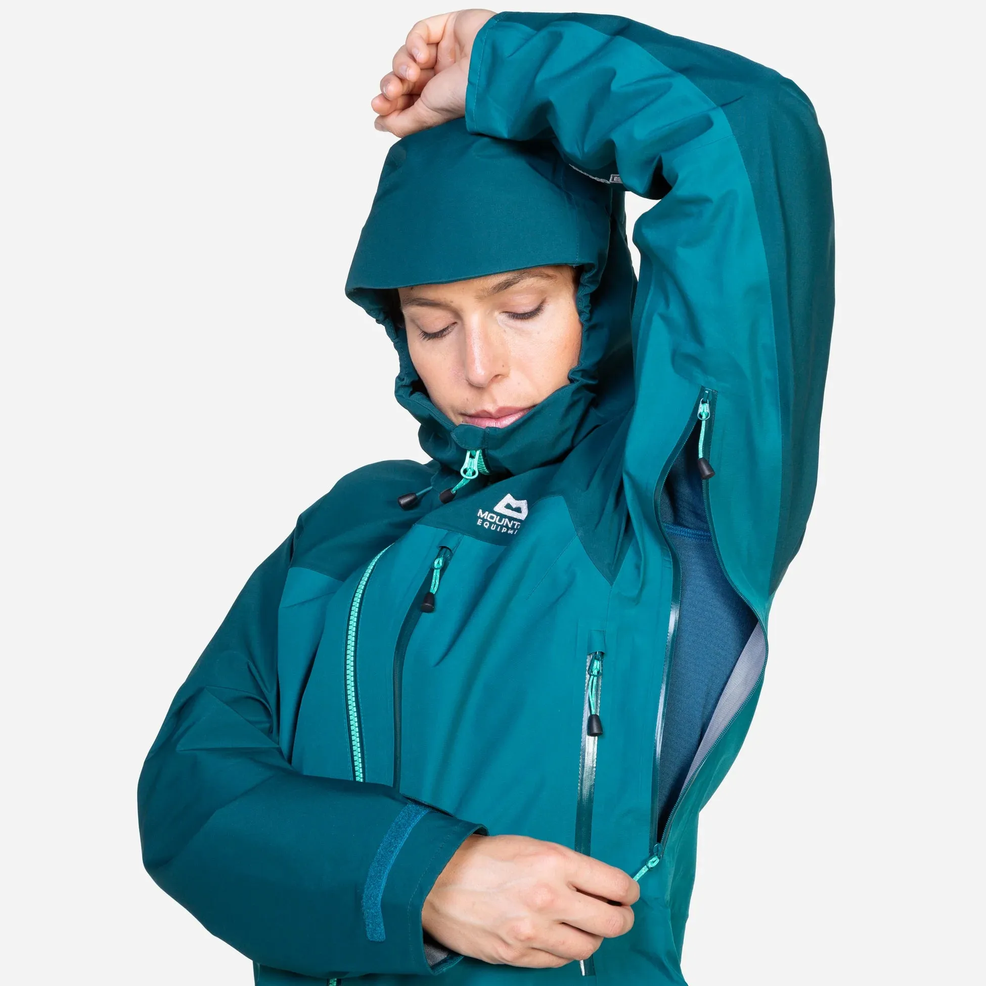 Mountain Equipment Makalu Women's GTX Waterproof Jacket - Spruce/Deep Teal