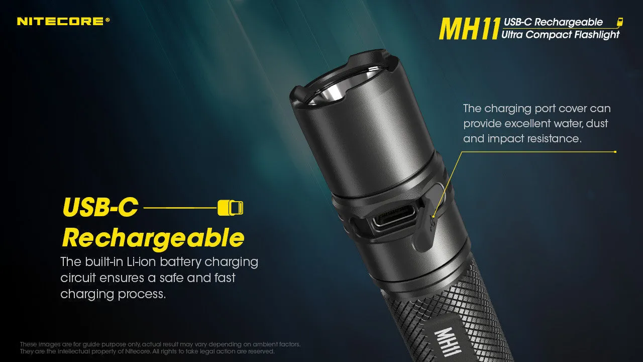 Nitecore MH11 EDC Flashlight (1000 Lumens | USB-C Rechargeable)