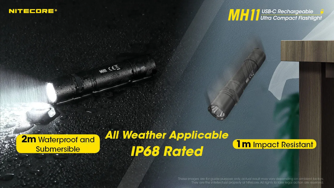 Nitecore MH11 EDC Flashlight (1000 Lumens | USB-C Rechargeable)