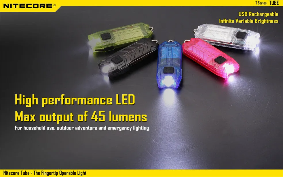 Nitecore TUBE Tiny USB Rechargeable Light 45 Lumens