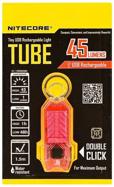 Nitecore TUBE Tiny USB Rechargeable Light 45 Lumens