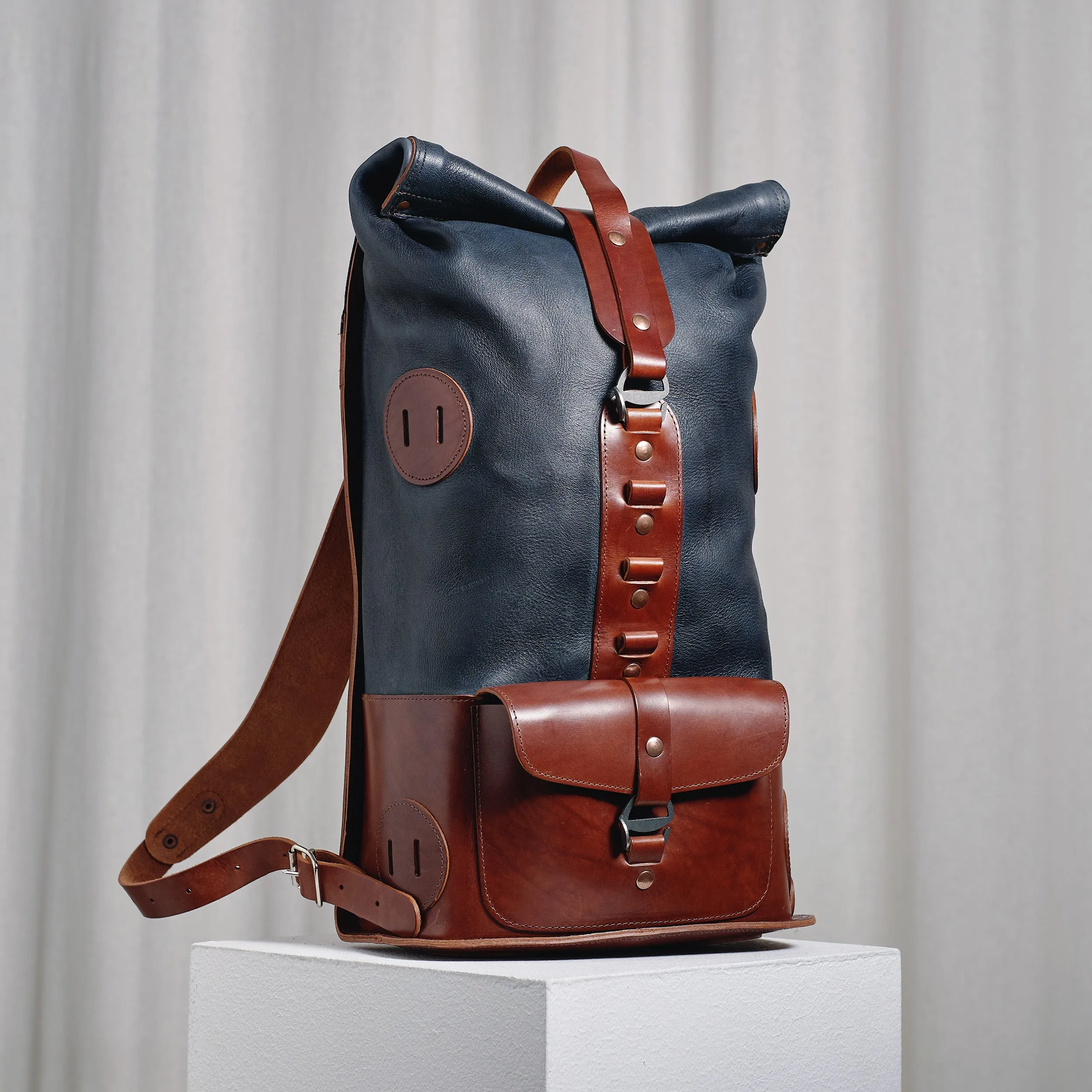 ORIGINALS: Whitetail Fold Top - Blueberry and Brown