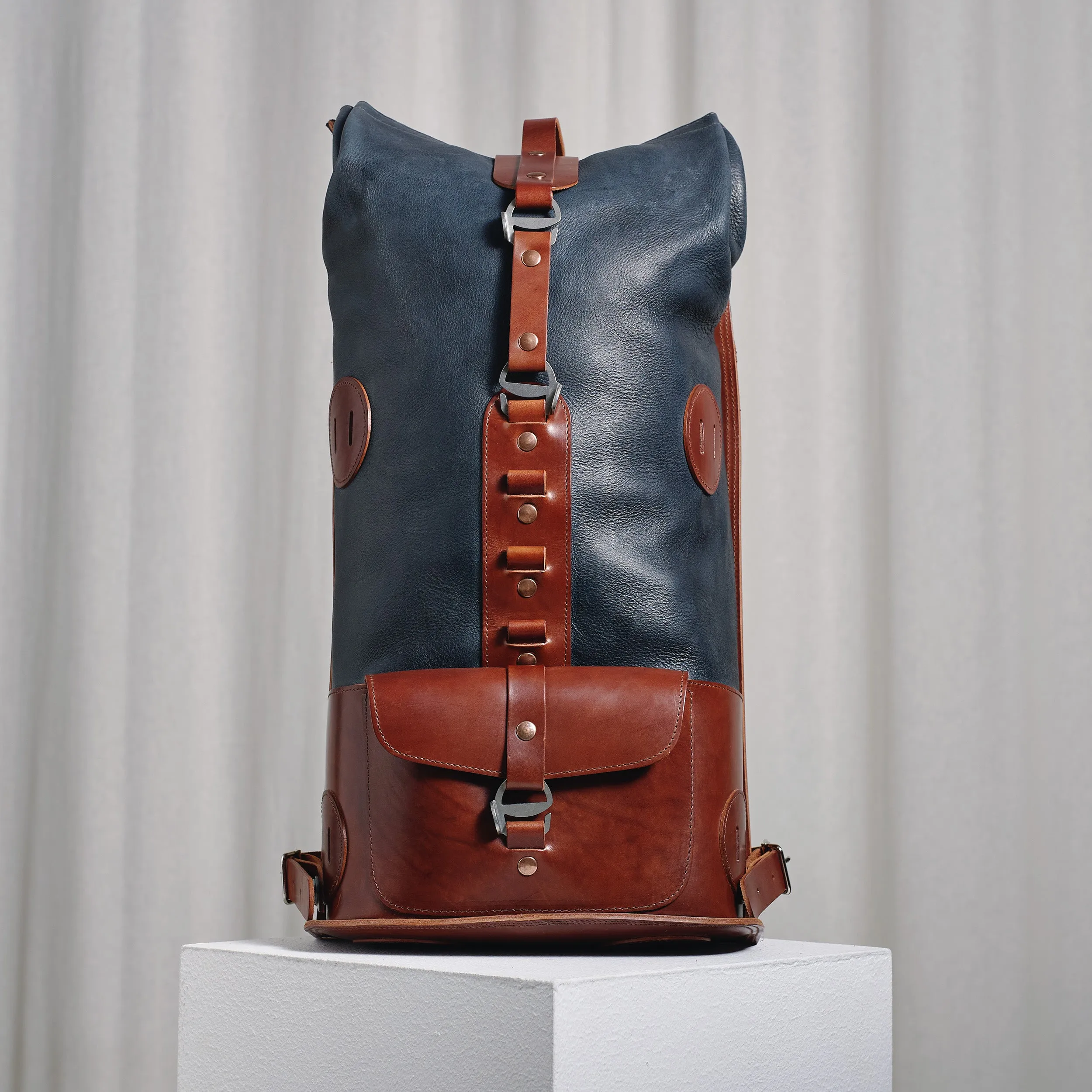 ORIGINALS: Whitetail Fold Top - Blueberry and Brown