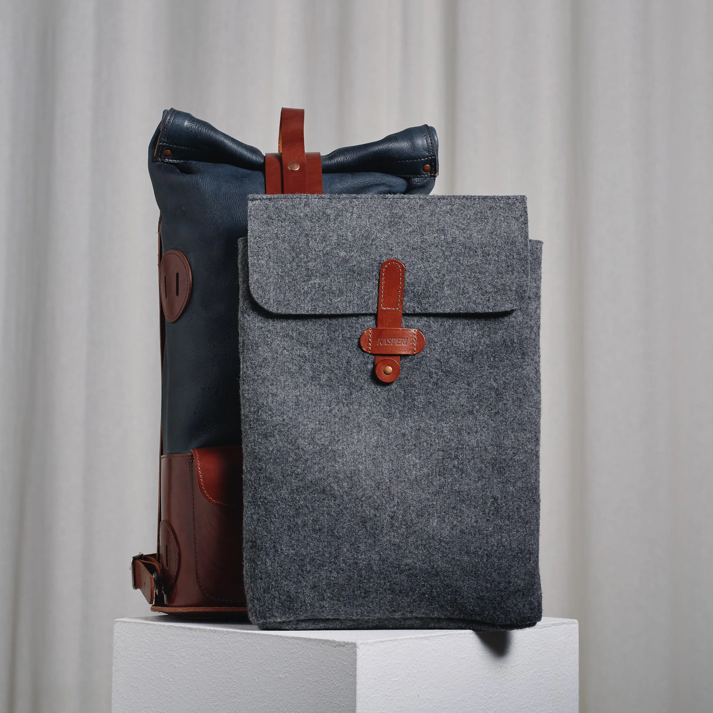ORIGINALS: Whitetail Fold Top - Blueberry and Brown