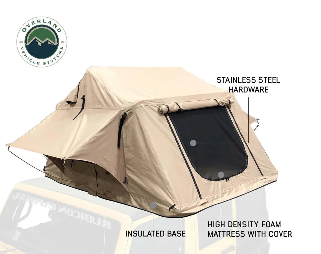 OVERLAND VEHICLE SYSTEMS | TMBK 3 Person Roof Top Tent With Green Rain Fly (18119933)