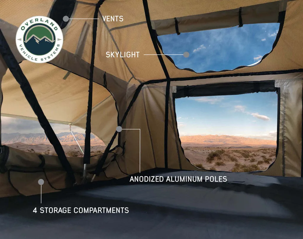 OVERLAND VEHICLE SYSTEMS | TMBK 3 Person Roof Top Tent With Green Rain Fly (18119933)