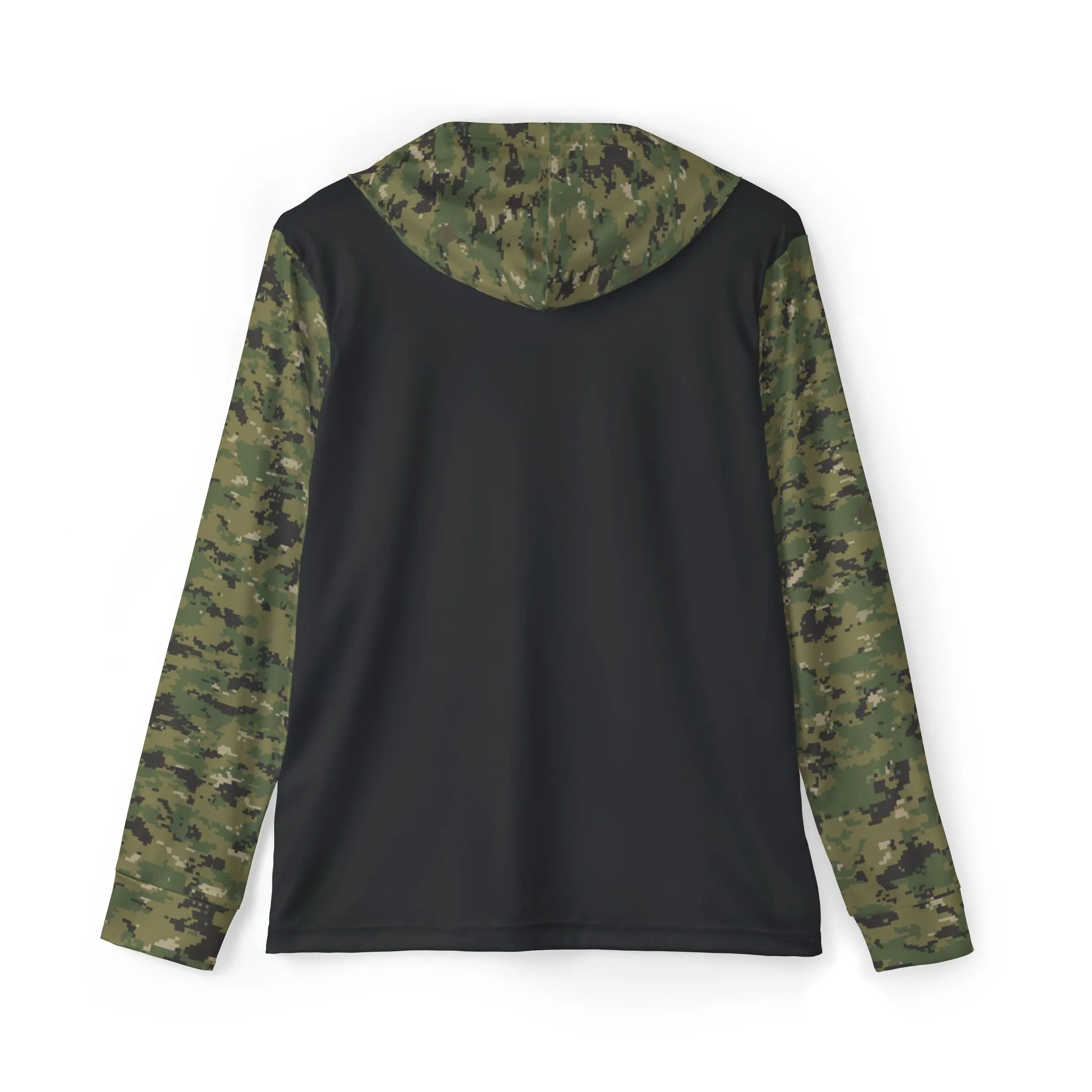 Personalized GM Chevrolet Trucks Bowtie Logo Men's Digital Camo Sports Warmup Hoodie, UPF 50  Sun Protection, Moisture-Wicking, Lightweight Activewear for Chevy Truck Enthusiasts