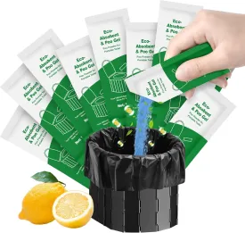 Portable Toilet Gel, 20 Packets Camp Toilet Gel Portable, Poo Gel for Portable Toilet Powder, Portable Toilet Absorbent Gel Powder for Outdoor Camping Hiking Emergency Toilet