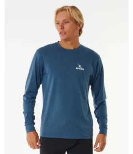 Ripcurl Stack UPF Long Sleeve Rashy (2024) - Navy Marle