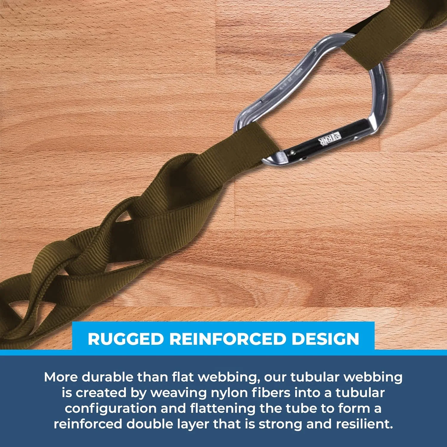 Rock-N-Rescue Professional Grade Nylon Tubular Webbing - Heavy-Duty 1-inch, Rescue Equipment for Mountaineering Rappelling Arborist Safety Gear, Firefighting and Rescue Gear
