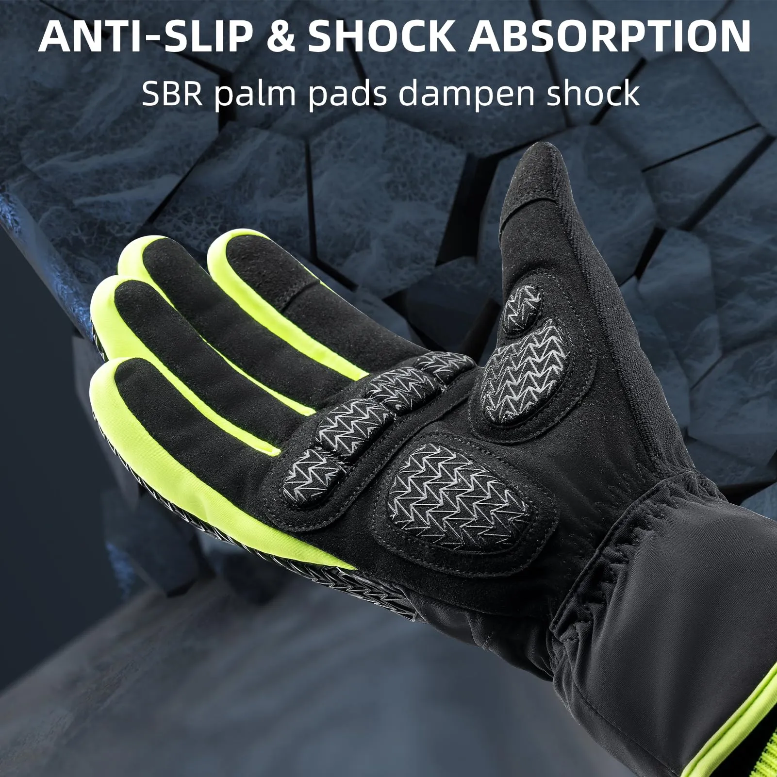 ROCKBROS Winter Cycling Gloves, Windproof Thermal Touchscreen Gloves for Men  Women